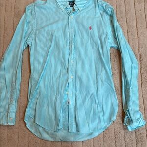 Ralph Lauren Light Blue Striped Shirt